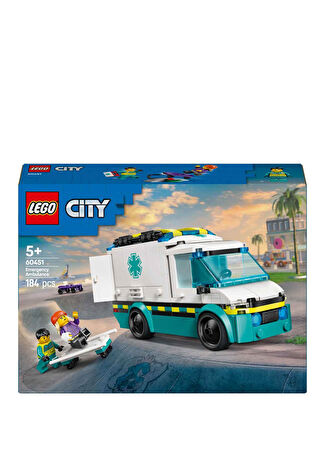 Lego Çocuk City Acil Yardım Ambulansı Yapı Oyuncağı 60451 -1
