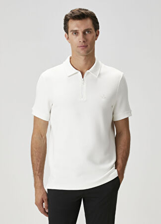 Beymen Club Club Erkek Kırık Beyaz Polo Yaka T-Shirt S
