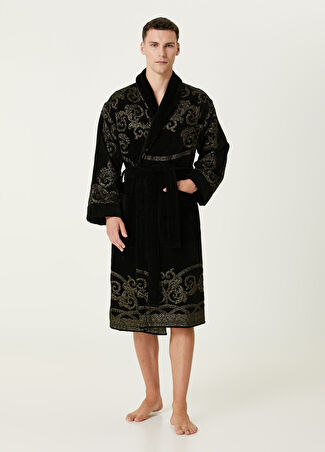 Versace Coupe Des Dieux Siyah Bornoz
