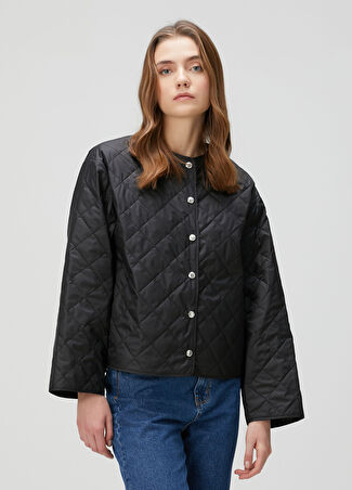 Beymen Collection Collection Kadın Siyah Kapitoneli Ceket 34