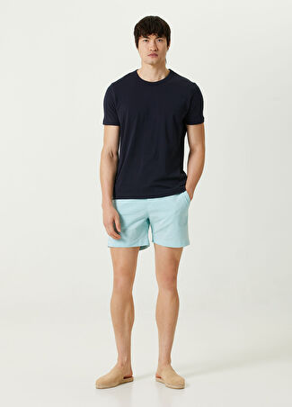The Resort Co Erkek Çizgili Bermuda Mavi 32 Us