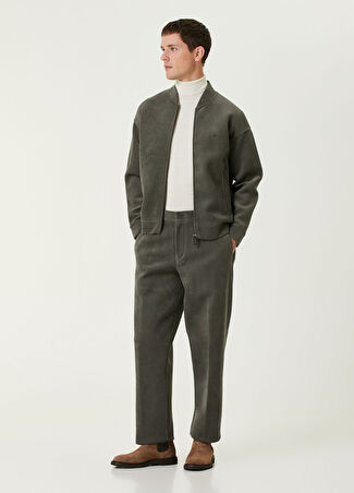 Emporio Armani Erkek Koyu Yeşil Kadife Pantolon S