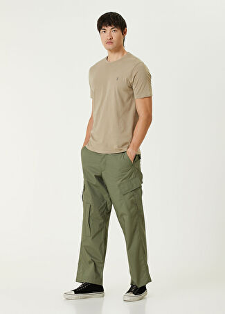 Allsaints Erkek Relaxed Fit Verge Haki Kargo Pantolon 31 Uk