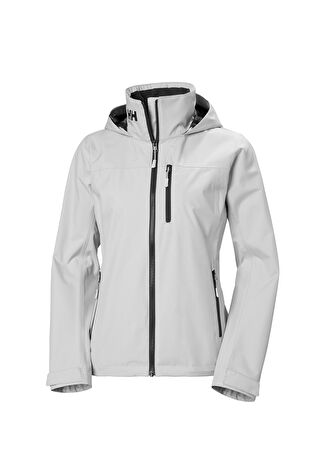 Helly Hansen Kadın W Crew Hooded Gri Mont Xs -1