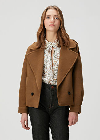 Beymen Collection Collection Kadın Kahverengi Yün Kaban 42