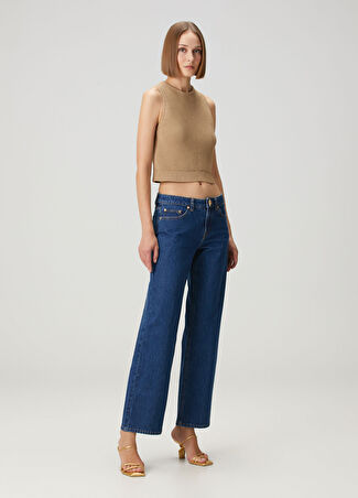 Cult Gaia Kadın Lacivert Jean Pantolon Mavi 26 Us