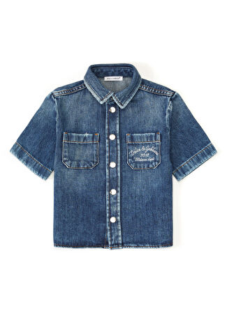 Dolce&gabbana Erkek Çocuk Denim Gömlek 12 Yaş