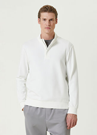 Network Erkek Kırık Beyaz Sweatshirt Bej S