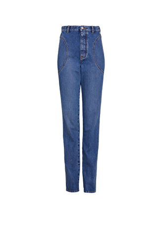 Alaïa Kadın Mavi Jean Pantolon 42 It