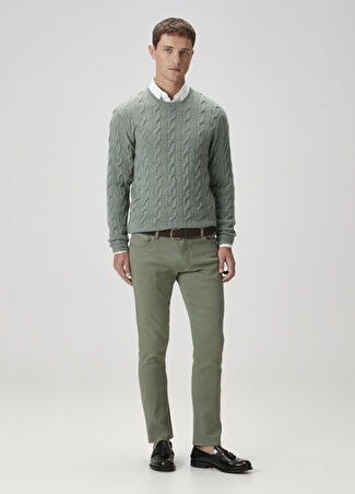 Ralph Lauren Purple Label Erkek Yeşil Keten Pantolon 31 Us