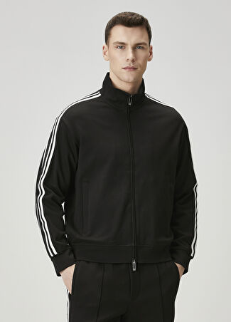 Emporio Armani Erkek Siyah Fermuarlı Sweatshirt L -1