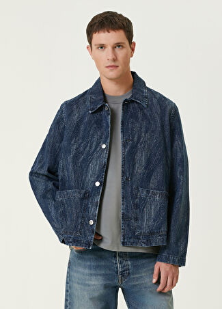 Sunflower Erkek Koyu Mavi Denim Ceket Lacivert Xl
