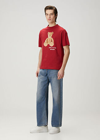 Palm Angels Erkek Mavi Logo Detaylı Jean Pantolon 32 Us