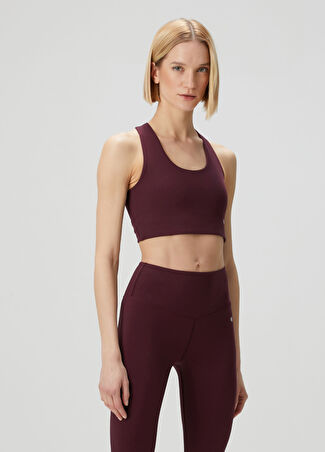 Anine Bing Kadın Yuna Bordo Spor Sütyeni Xs