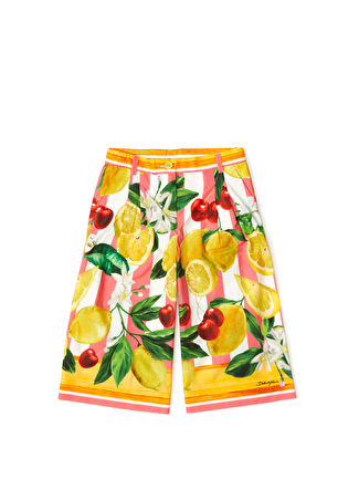 Dolce&gabbana Kız Çocuk Sarı Karışık Desenli Pantolon 14 Yaş