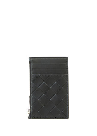 Bottega Veneta Erkek Siyah Deri Kartlık -1