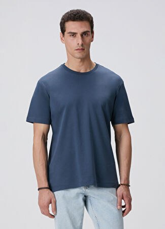 Network Erkek İndigo T-Shirt Mavi M