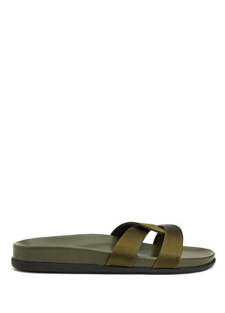Ancient Greek Sandals Kadın Desmos Foo1 TBed Haki Deri Terlik 40