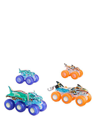 Hot Wheels Çocuk Monster Trucks Power Smashers Araç Seti Hyj29 -1
