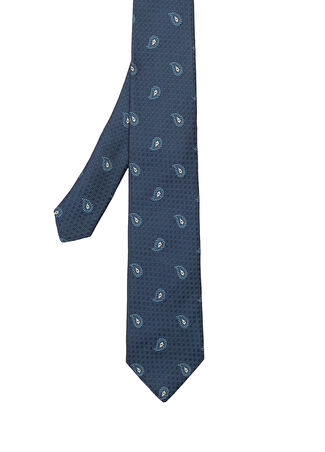 Beymen Collection Collection Erkek Mavi İpek Kravat It