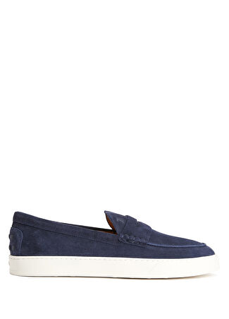 Tod's Erkek Lacivert Deri Loafer 5.5 Uk -1
