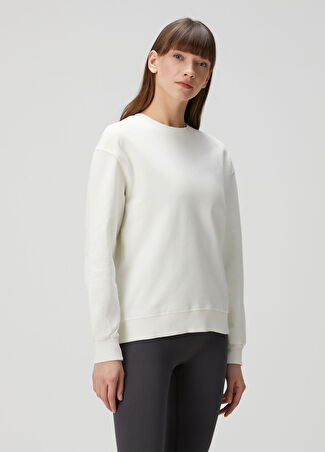 Jerf Kadın Kırık Beyaz Sweatshirt Bej M