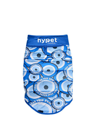 Hypet Fashion Nazar Free Zone Mavi Köpek Şişme Mont 3 -1