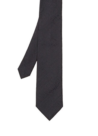 Zegna Erkek Siyah İpek Kravat