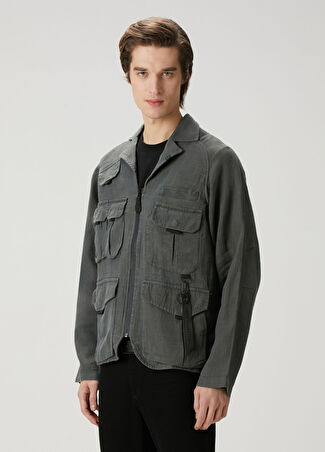 Alpha Industries Erkek Keten Mont Gri S