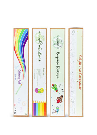 Mundough Coloring Roll Gökyüzü Ve Gezegenler Boyama Seti Çok Renkli -1