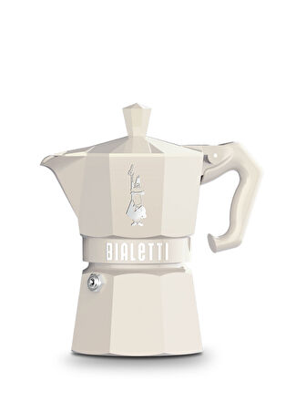 Bialetti Moka Express Exclusive Krem 6 Cup Pot -1