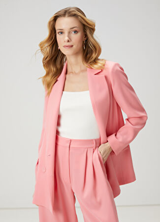 Beymen Club Kadın Pembe Kruvaze Blazer 42 -1