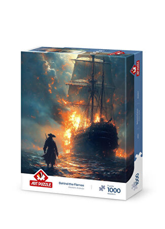 Art Puzzle Alevlerin Ardında 1000 Parça -1