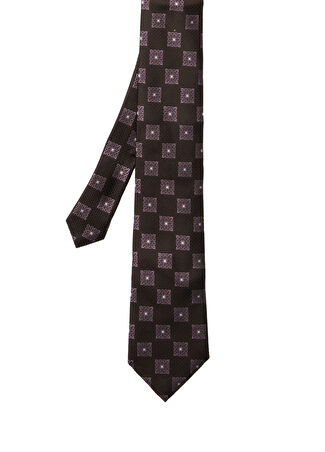 Zegna Erkek Desenli İpek Kravat