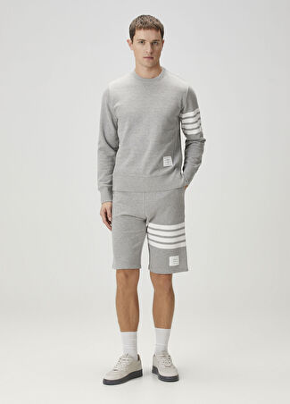 Thom Browne Erkek Açık Gri Beli Kordonlu Bermuda 1 It