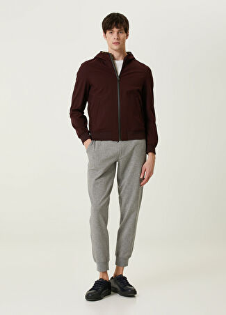 Pal Zileri Erkek Gri Beli Kordonlu Jogger Pantolon 50 It
