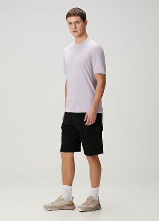 Brunello Cucinelli Erkek Siyah Kargo Bermuda Xl