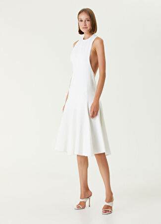 Jacquemus Kadın The Favola Beyaz Midi Elbise S