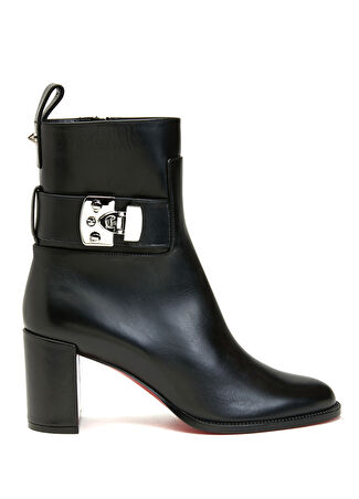 Christian Louboutin Kadın Booty Lock Siyah Deri Bot 40 - 1