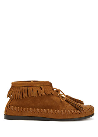 Isabel Marant Kadın Felsa Taba Süet Loafer Turuncu 36