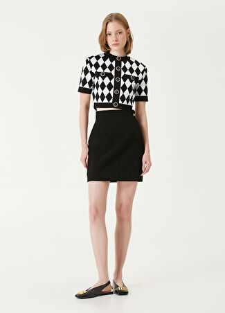 Balmain Kadın Siyah Mini Etek 38 Fr