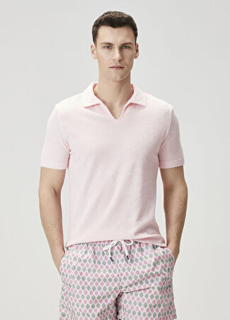 Fedeli Erkek Peter Pembe Polo Yaka Terry T-Shirt 50 It