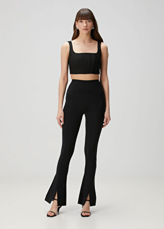 Allsaints Kadın Ryla Siyah Slim Fit Tayt 8 Uk