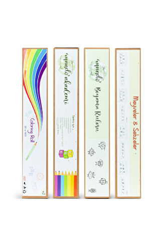 Mundough Coloring Roll Meyveler Ve Sebzeler Boyama Seti Çok Renkli -1