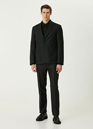 Dries Van Noten Erkek Yün Pantolon Gri 48 It