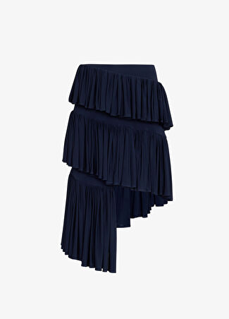 Alaïa Kadın Lacivert Asimetrik Etek 36 It