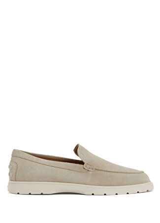 Tod's Erkek Fildişi Deri Loafer Bej 6.5 Uk -1