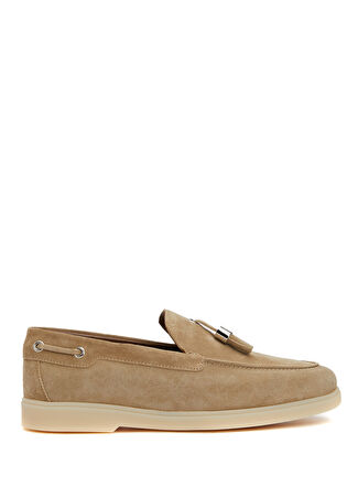 Giuseppe Zanotti Kadın Bej Deri Loafer 37.5 -1