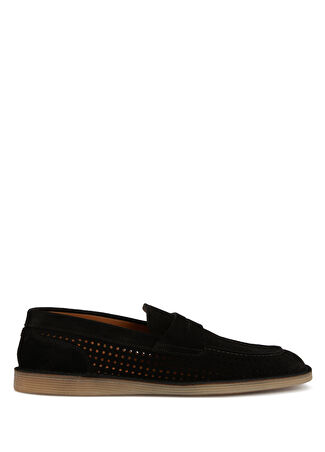 Dolce&gabbana Erkek Florio Ideal Siyah Perforeli Deri Loafer 46 -1