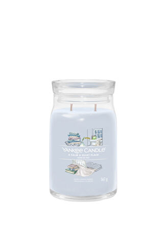 Yankee Candle A Calm And Quiet Place Gri Büyük Mum 567 G -1